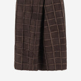 GONNA IN PELLE CON MOTIVO QUADRATO S010 LEASQBROWN NICCOLO PASQUALETTI 