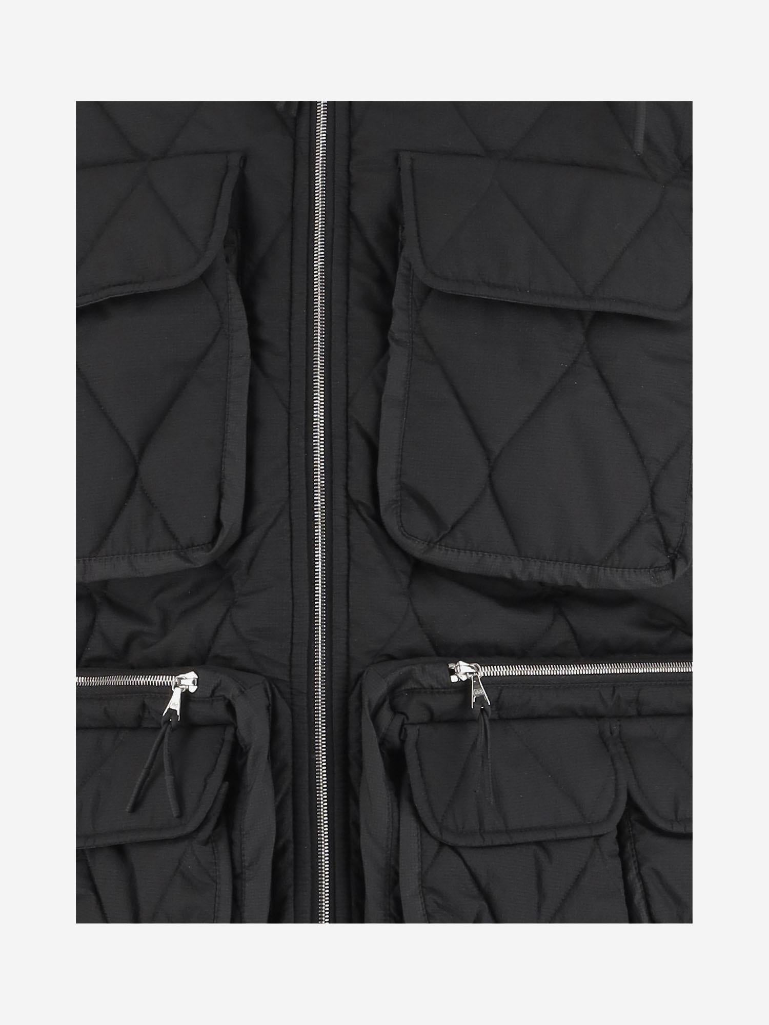 GILET EMBER IN NYLON EMBER VEST KETCHUPBLACK IENKI IENKI 