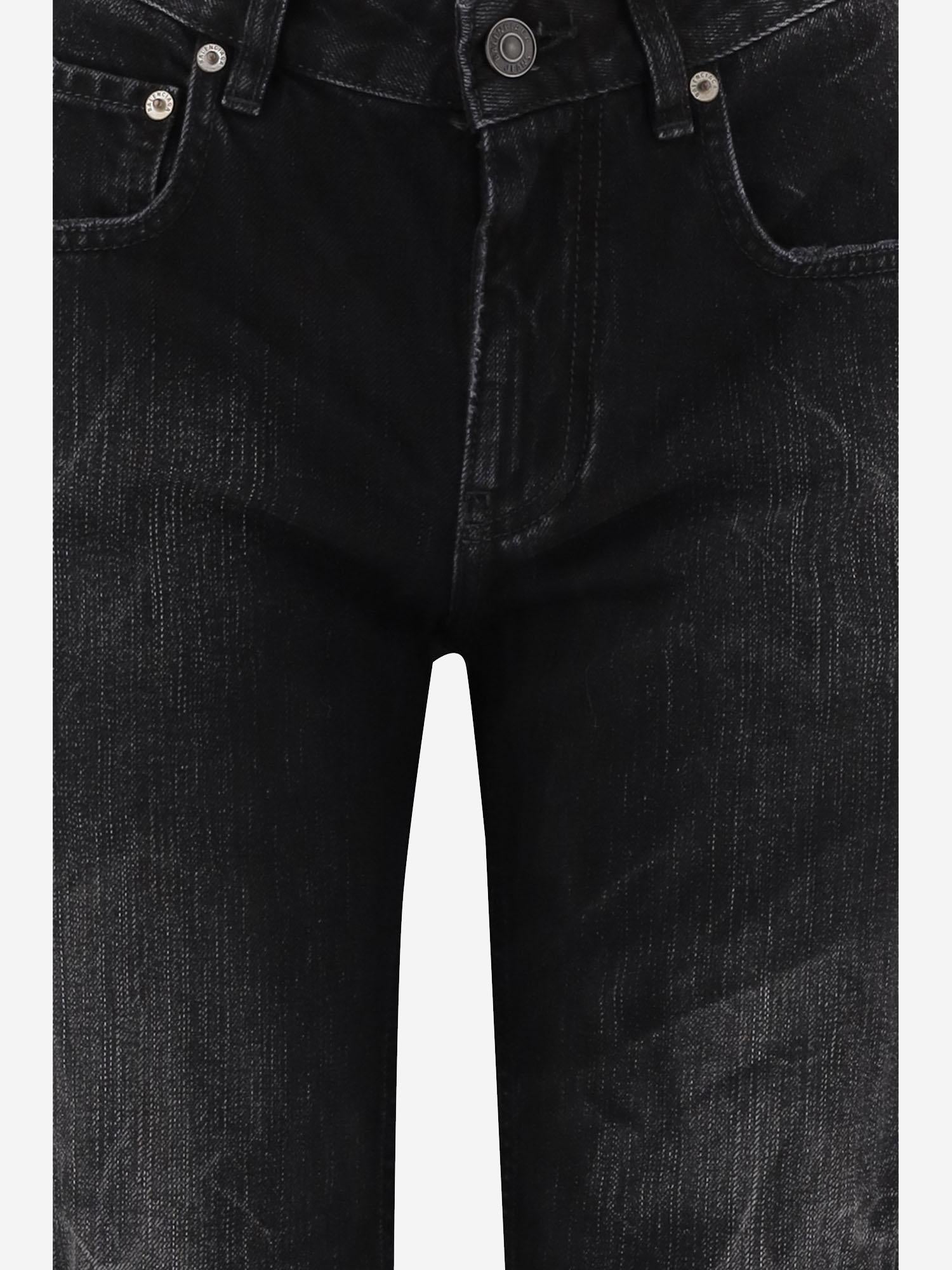 PANTALONI A GAMBA AMPIA IN COTONE 852328 TTW671037 BALENCIAGA 