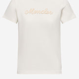 T-SHIRT IN COTONE CON LOGO RICAMATO 8C00051 89AUG034 MONCLER 
