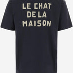 T-shirt in cotone con Stampa Le Chat De La Maison 8V3MG16P BD0598 VALENTINO 
