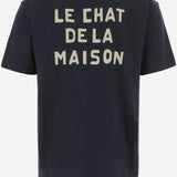T-shirt in cotone con Stampa Le Chat De La Maison 8V3MG16P BD0598 VALENTINO 