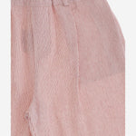 PANTALONI CORTI IN MISTO COTONE A RIGHE 24618064 327 BABE & TESS KIDS 