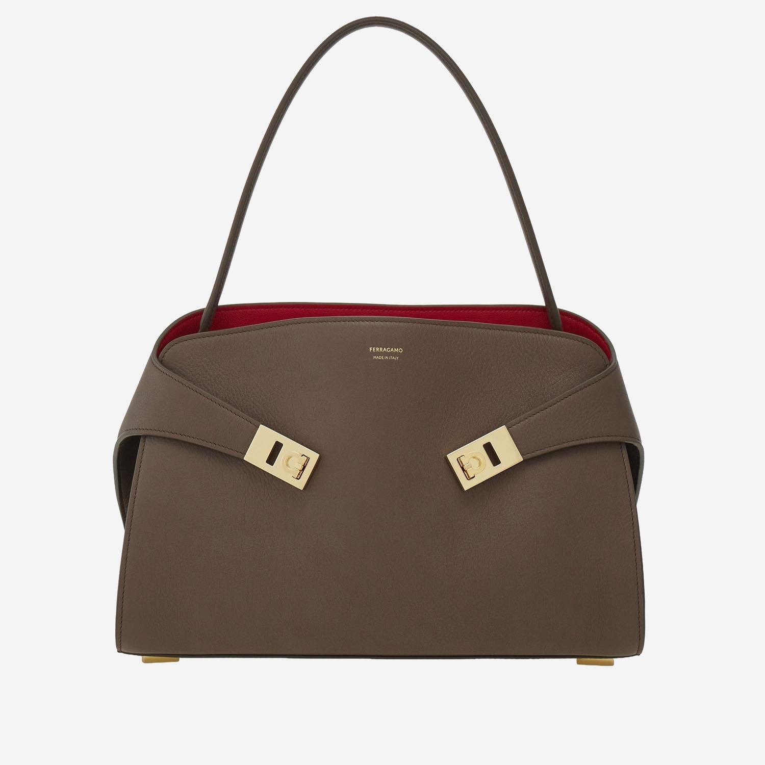 BORSA A SPALLA HUG SOFT IN PELLE 219816 003 SALVATORE FERRAGAMO 