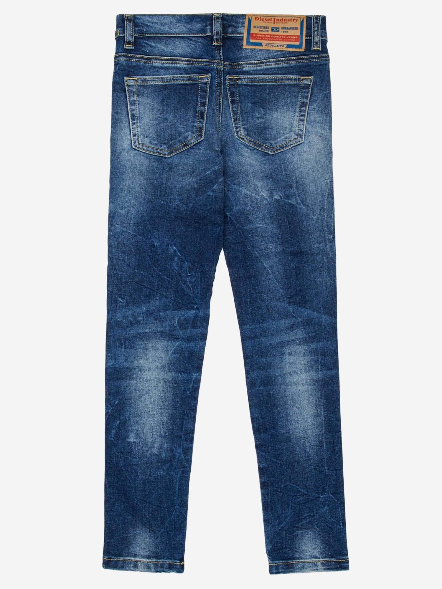 JEANS IN DENIM DI COTONE STRETCH J00808 KXBRAK01 DIESEL KIDS 