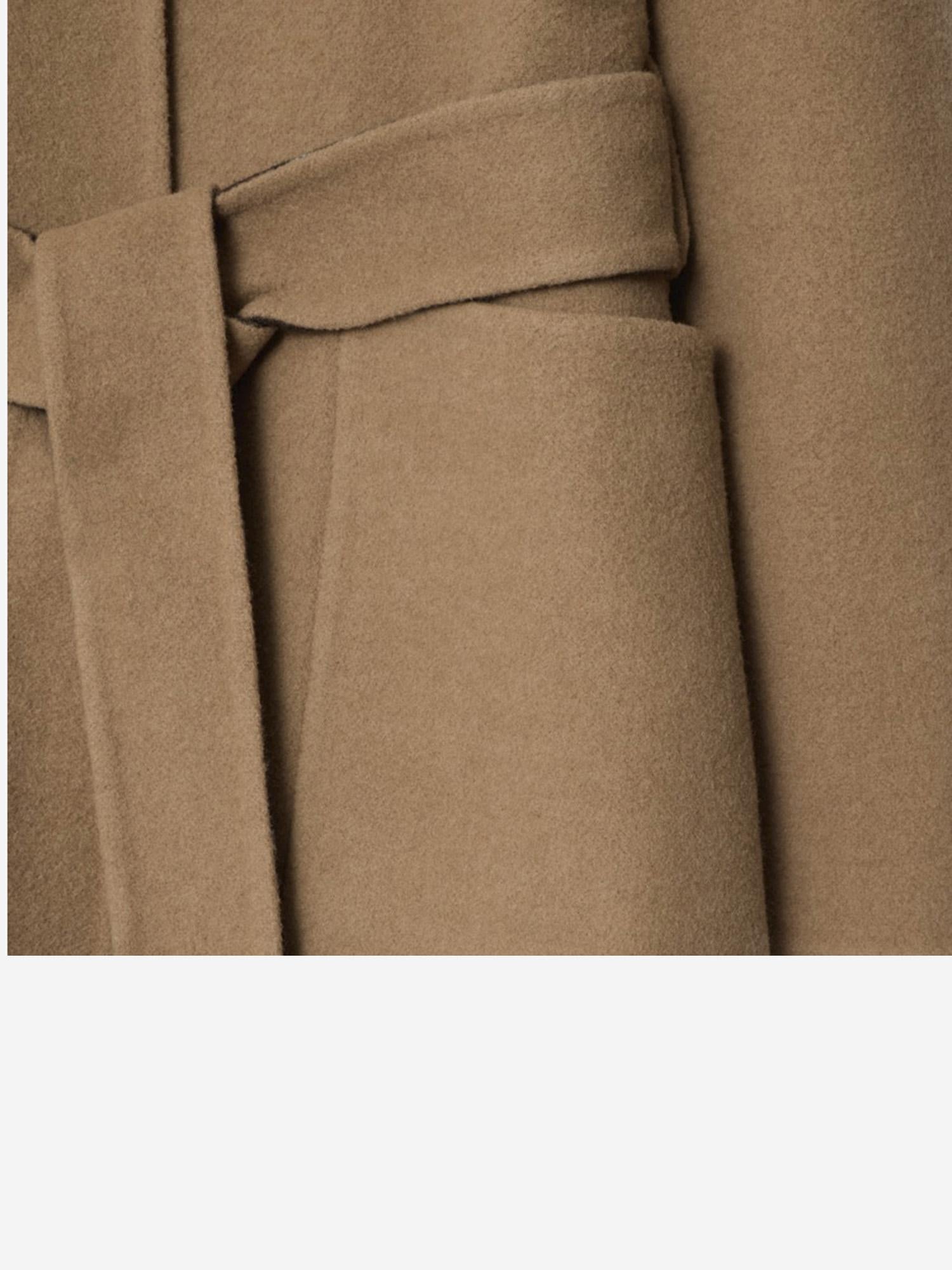 CAPPOTTO REVERSIBILE IN LANA 8115663 CAMEL/TREACLE BN CHK BURBERRY 