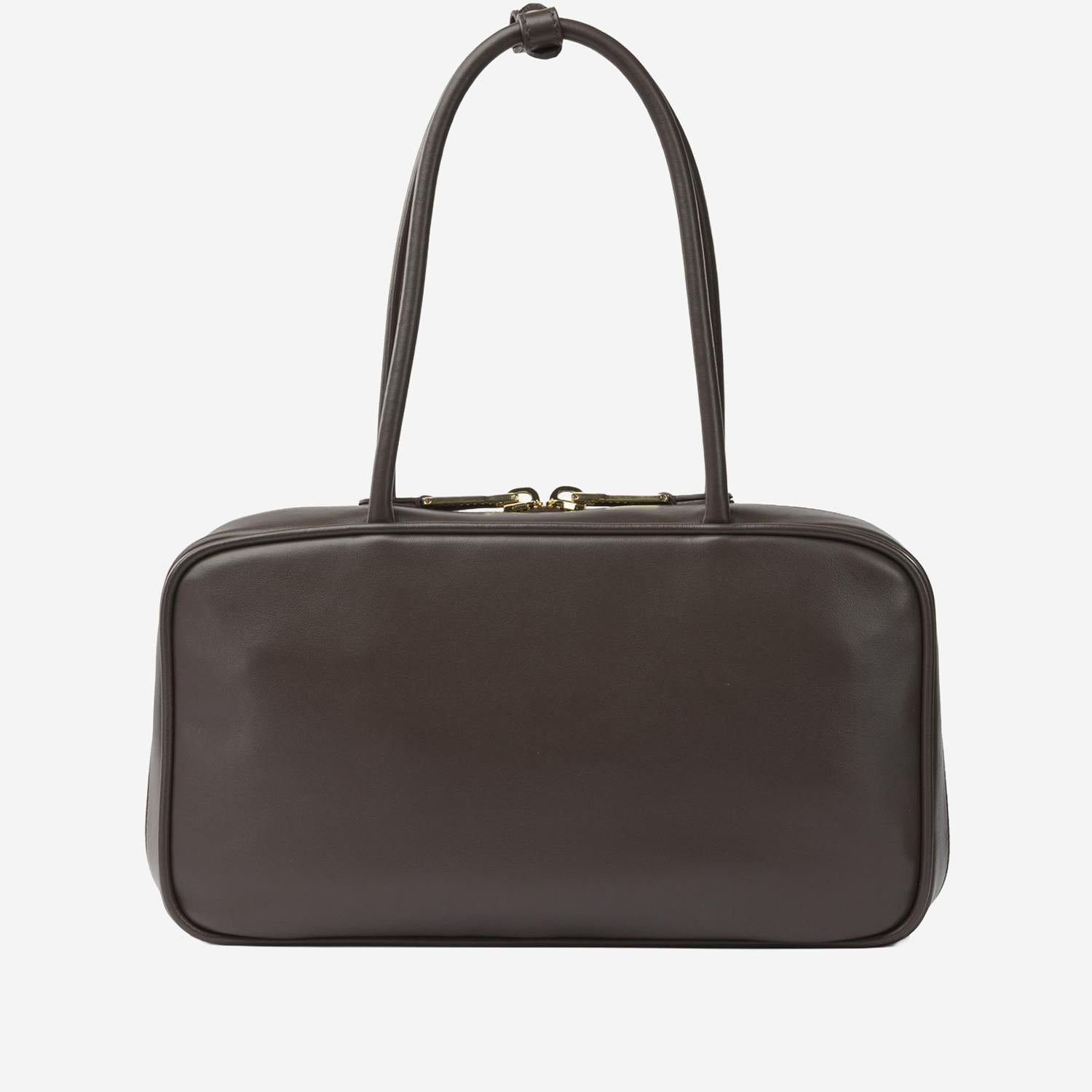 BORSA BEAU IN PELLE CON LOGO 5BB172 2CRWF0NBL MIU MIU 