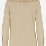 CAMICIA CON RUCHES IN seta 820973 Y3K459520 SAINT LAURENT 