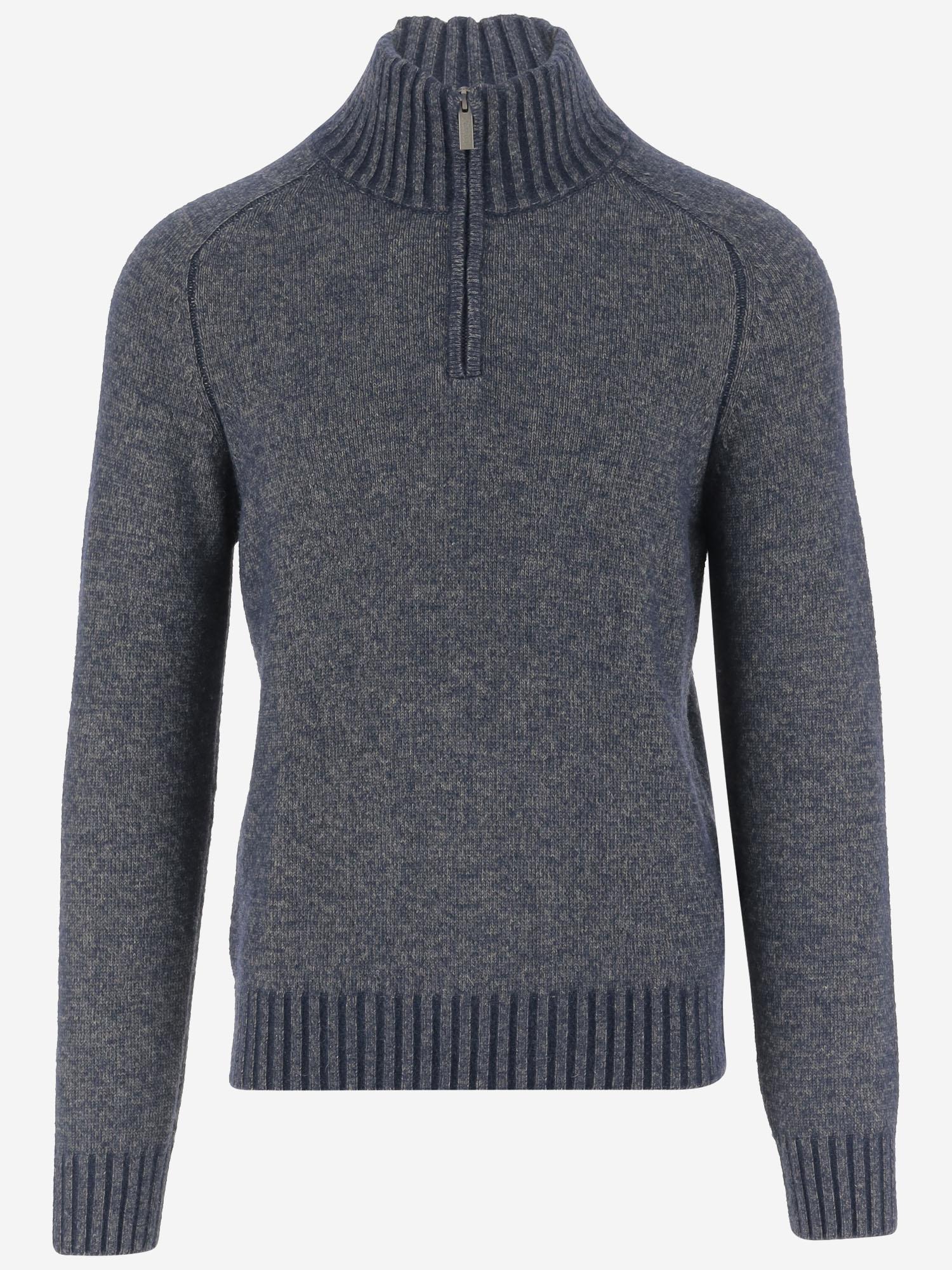 MAGLIA IN MISTO LANA CON ZIP AL COLLO K4138JW KBC K-WAY 