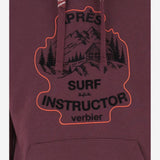 FELPA IN COTONE CON LOGO 37ADELAIDEHOODIE BURGUNDY APRES SURF 