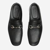 MOCASSINI IN PELLE CON MORSETTO 867507 AAGEH1000 GUCCI 