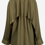 CAMICIA FLUIDA IN VISCOSA STRETCH CON MANTELLINA POSTERIORE S359Y05XGF 4160 LOEWE 