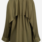 CAMICIA FLUIDA IN VISCOSA STRETCH CON MANTELLINA POSTERIORE S359Y05XGF 4160 LOEWE 