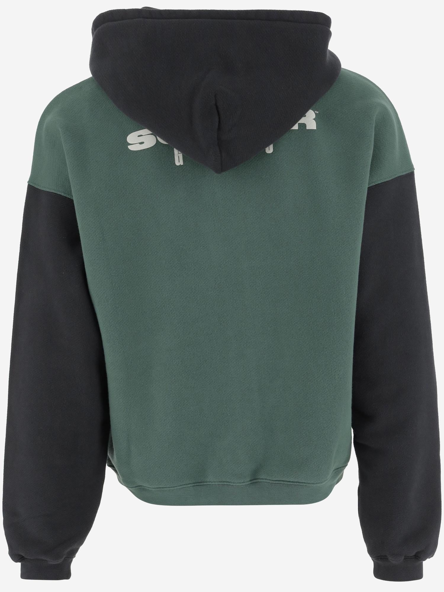 FELPA IN COTONE CON LOGO SG2520102 HUNTERGREENJETBLACK SUMMER GAMES 