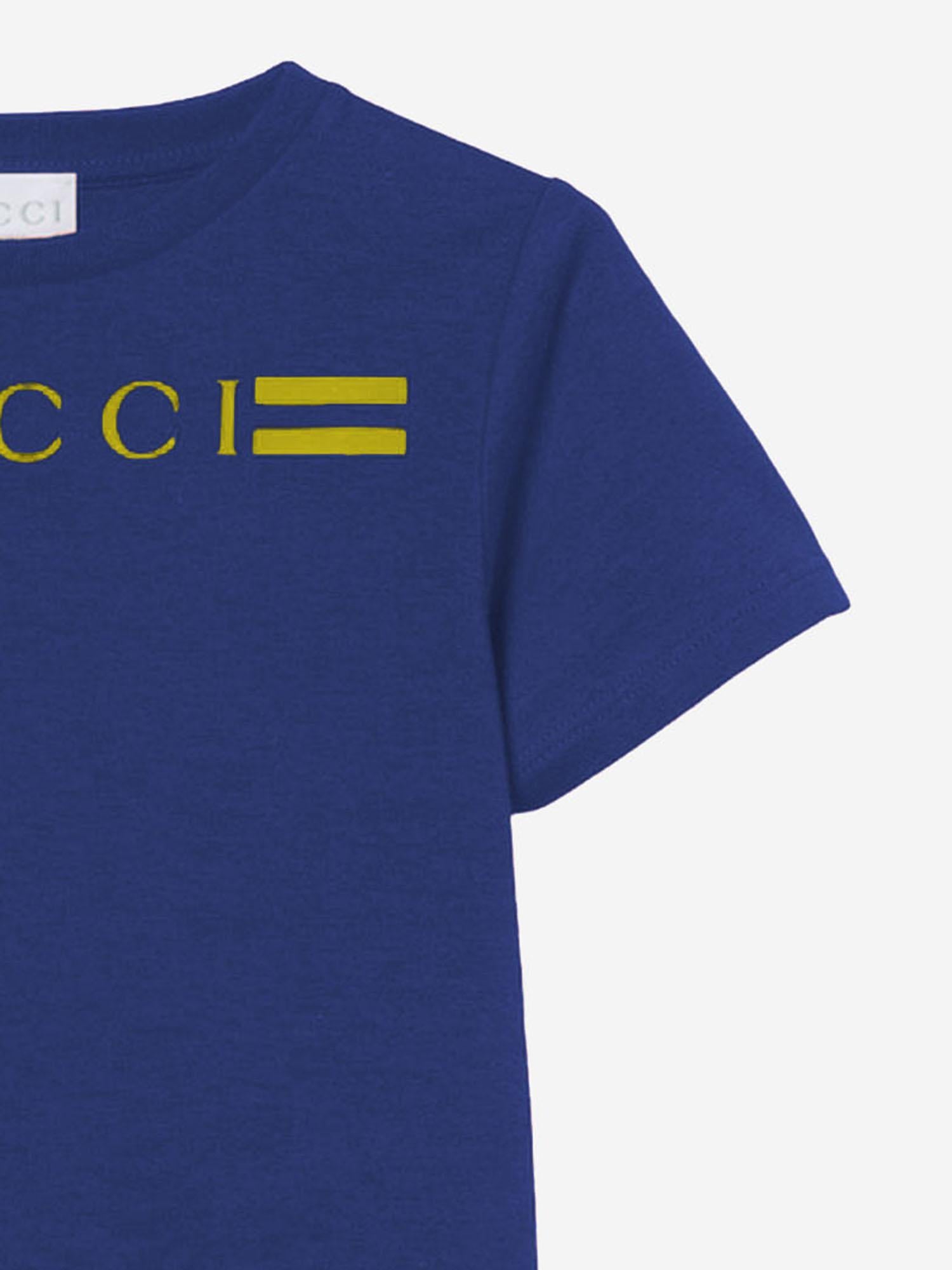 T-SHIRT IN COTONE CON LOGO 547559 XJHBQ4276 GUCCI KIDS 