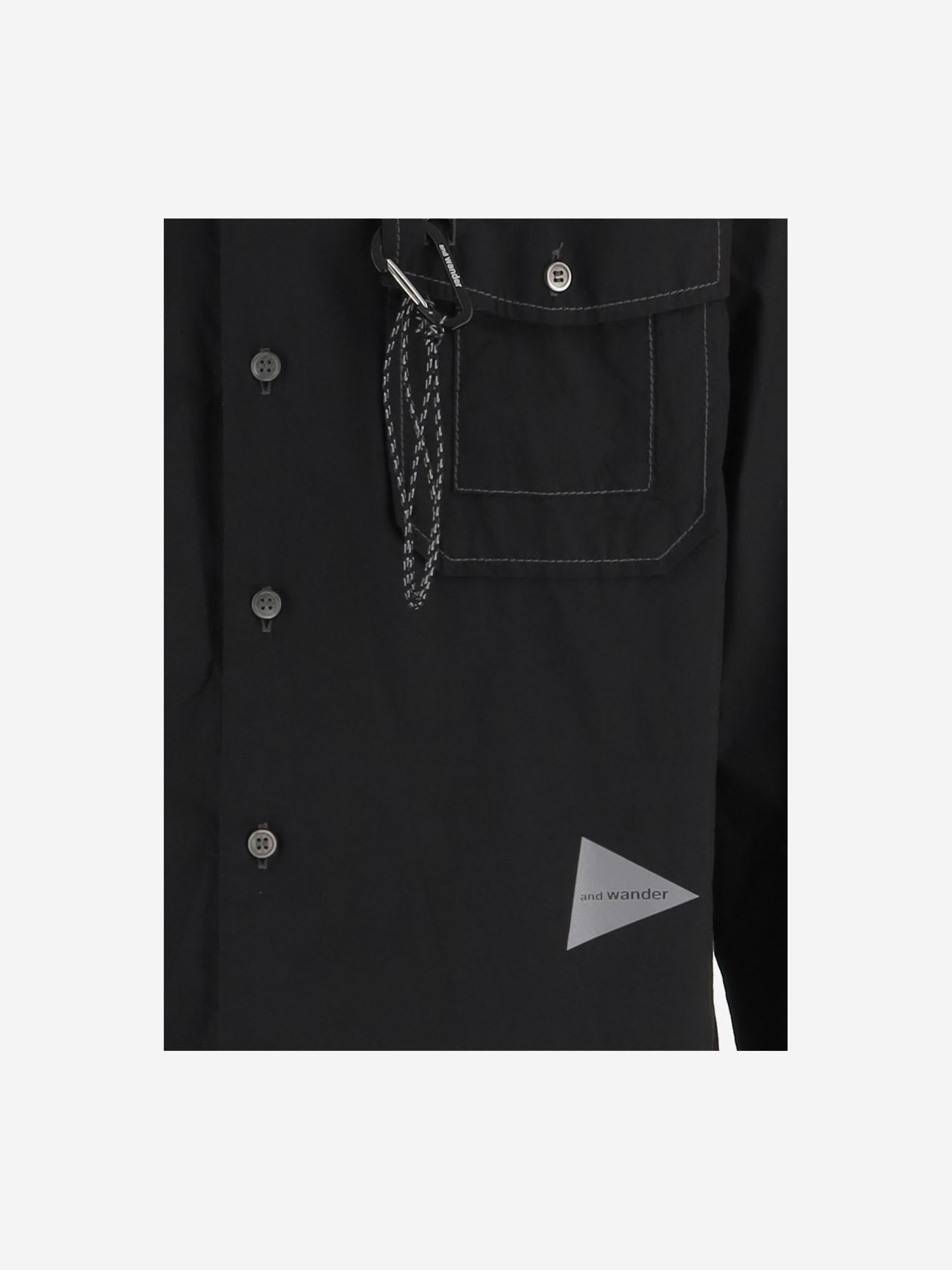 CAMICIA IN MISTO COTONE CON LOGO 5746183063 010 AND WANDER 
