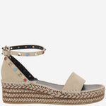 SandalI espadrillas con borchie rockstud 8W2S0HB1 GRRD9Z VALENTINO GARAVANI 