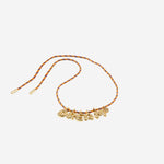 COLLANA IN TESSUTO E METALLO BUBBLELETTERSGOLDPLATED DREAM SORBET ISLAND 