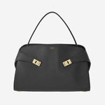 BORSA A SPALLA HUG SOFT 219816 007NEROBORGOGNA SALVATORE FERRAGAMO 