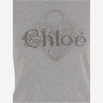 T-SHIRT IN COTONE CON LOGO CH25WJH03195 01B CHLOE 