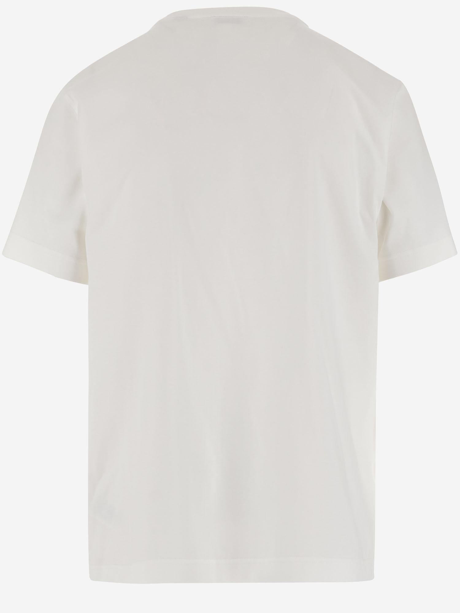 T-SHIRT CON LOGO EKD IN COTONE 8110112 CHALK BURBERRY 