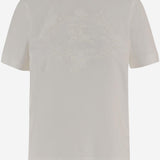 T-SHIRT IN COTONE 8126339 CHALK BURBERRY 