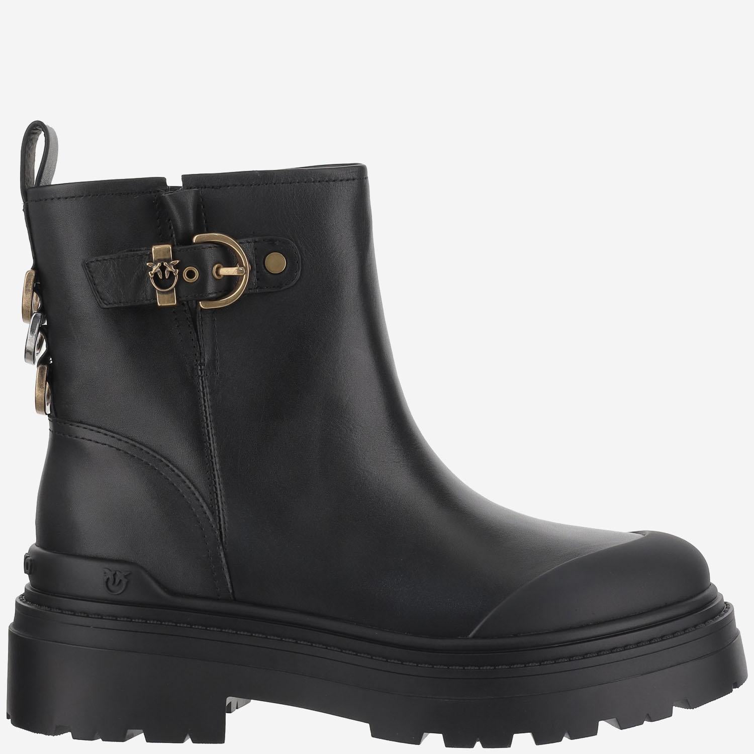 STIVALETTI MIA 21 IN PELLE SD0409 P001Z99 PINKO 