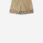 PANTALONI CORTI IN COTONE CON MOTIVO CHECK 8117173 SAND BURBERRY KIDS 