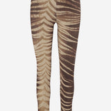 PANTALONI IN NYLON STRETCH CON STAMPA A PENNELLATE 80PAC100 JS558751 JUST CAVALLI 