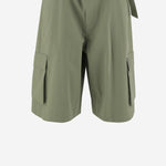 PANTALONI CORTI CARGO IN DENIM DI COTONE OM01405WW9026 0077 MAISON KITSUNE 