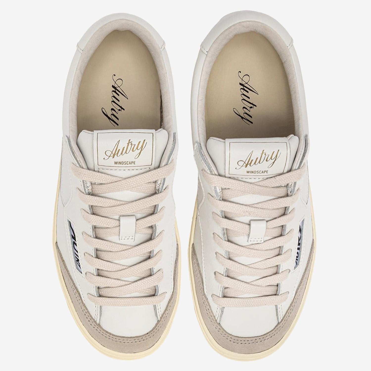 SNEAKERS WINDSCAPE LOW SCLMUK01 LEATSUEWHTWHT AUTRY 