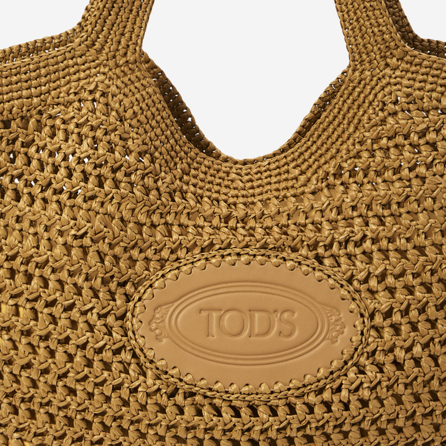 BORSA SHOPPING IN RAFIA CON LOGO XBWEBLA0300 RGM478Y TODS 