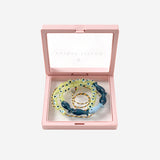 Collana in tessuto e perle di vetro FISHGLASSBEAD BLUELIGHBLUE SORBET ISLAND 
