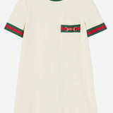 ABITO IN JERSEY DI COTONE CON MORSETTO 718772 XJHR99908 GUCCI KIDS 