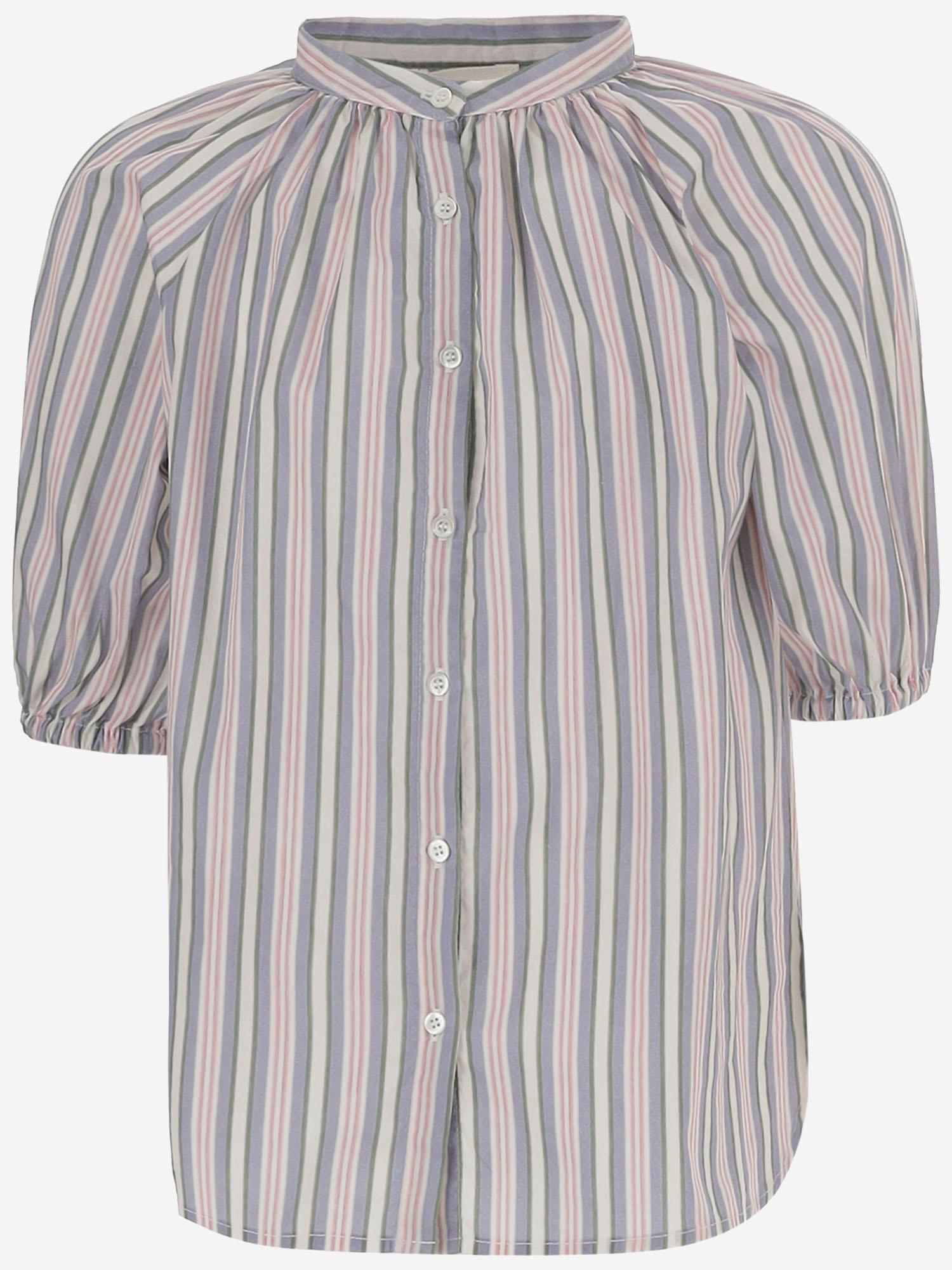 Camicia in cotone stretch a righe 03618171 361 BABE & TESS KIDS 
