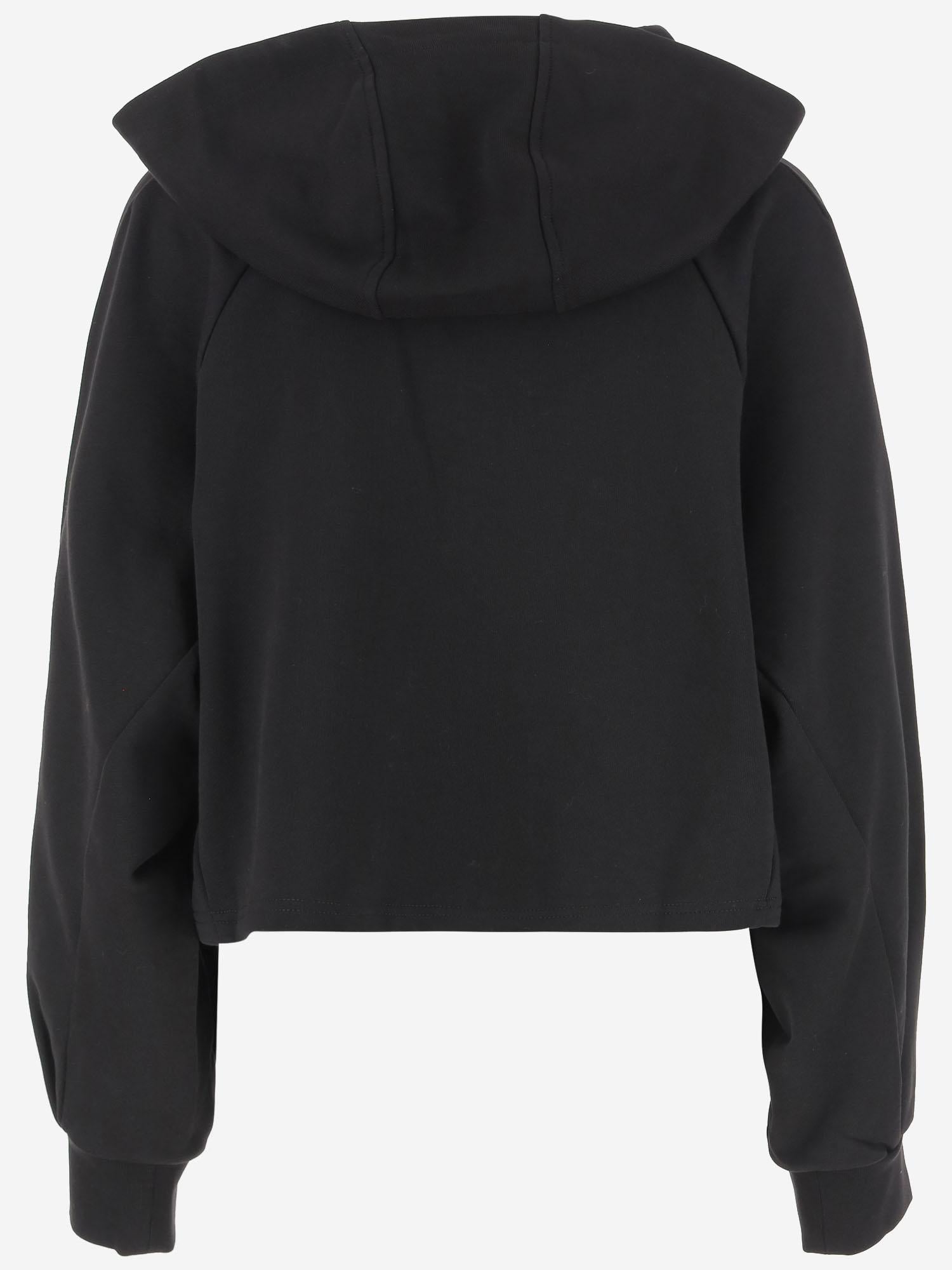 FELPA CROPPED IN COTONE CON LOGO 105726 A2URZ99 PINKO 