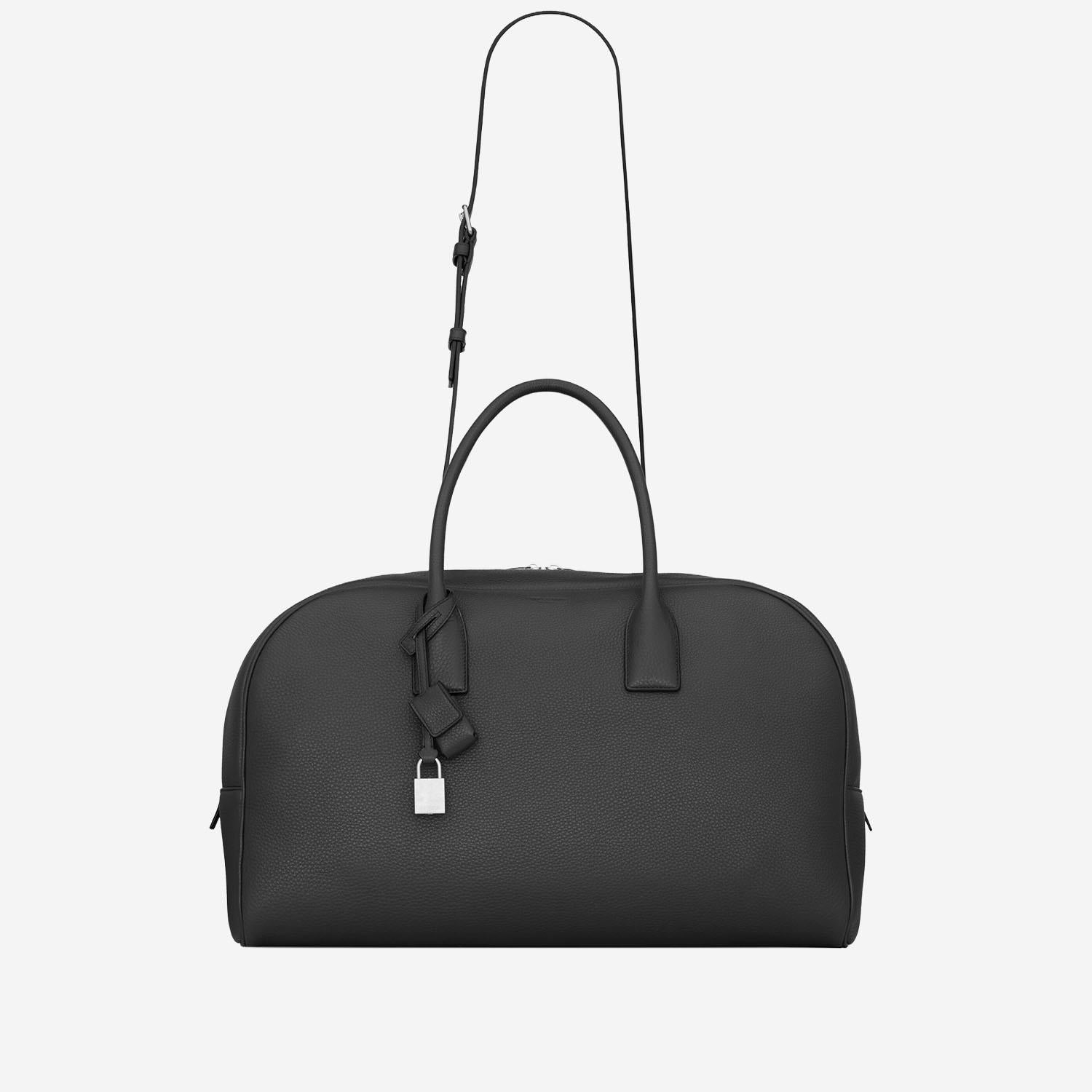 BORSA DA BOWLING DUFFLE IN PELLE MARTELLATA 862256 AAGAD1000 SAINT LAURENT 