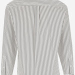 Camicia in cotone con motivo a righe 832804 V2FD09003 BOTTEGA VENETA 