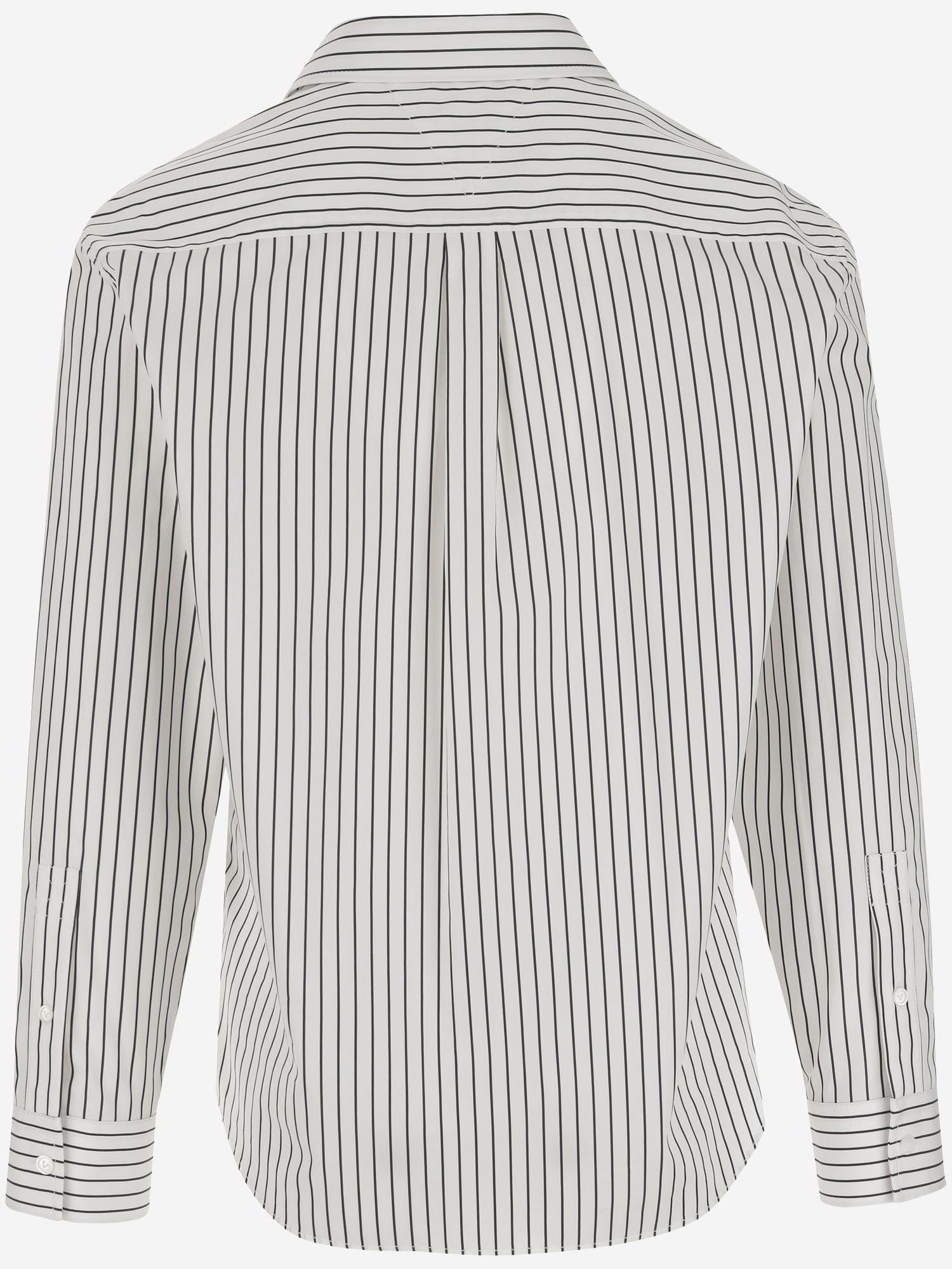 Camicia in cotone con motivo a righe 832804 V2FD09003 BOTTEGA VENETA 
