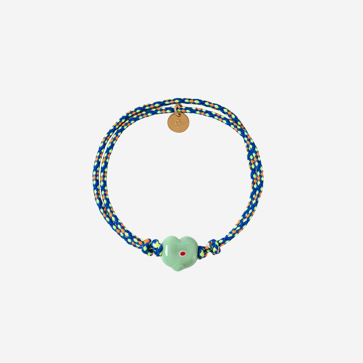 Bracciale Guardian con perla in vetro GUARDIANHEARTGLASS MINT SORBET ISLAND 