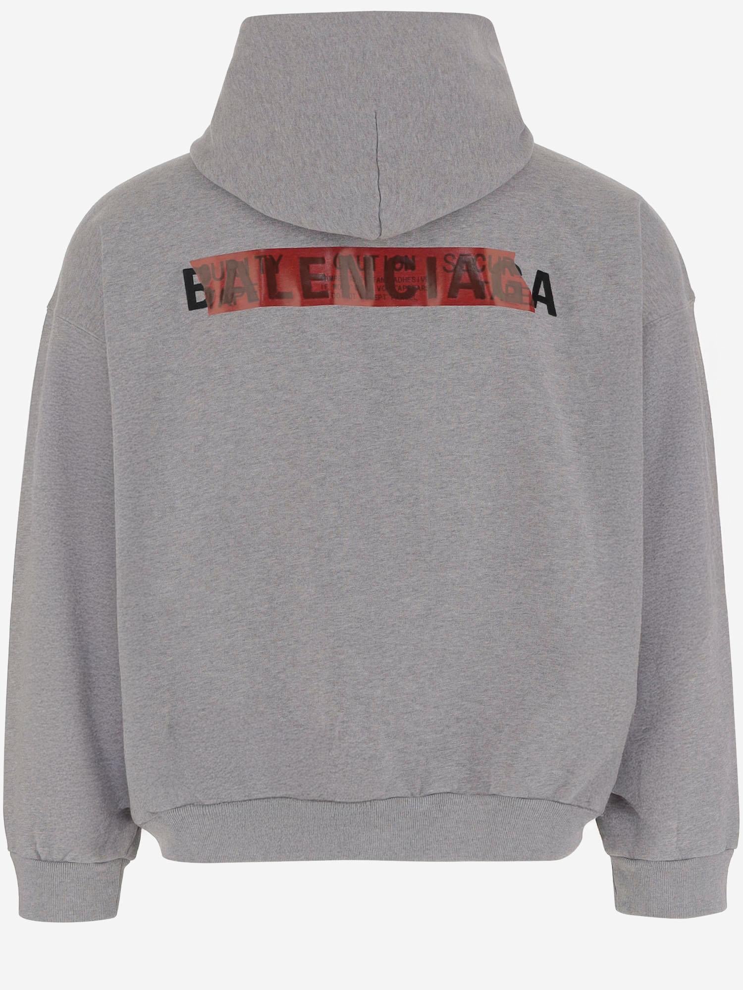 FELPA IN COTONE CON STAMPA 767877 TSVG12142 BALENCIAGA 