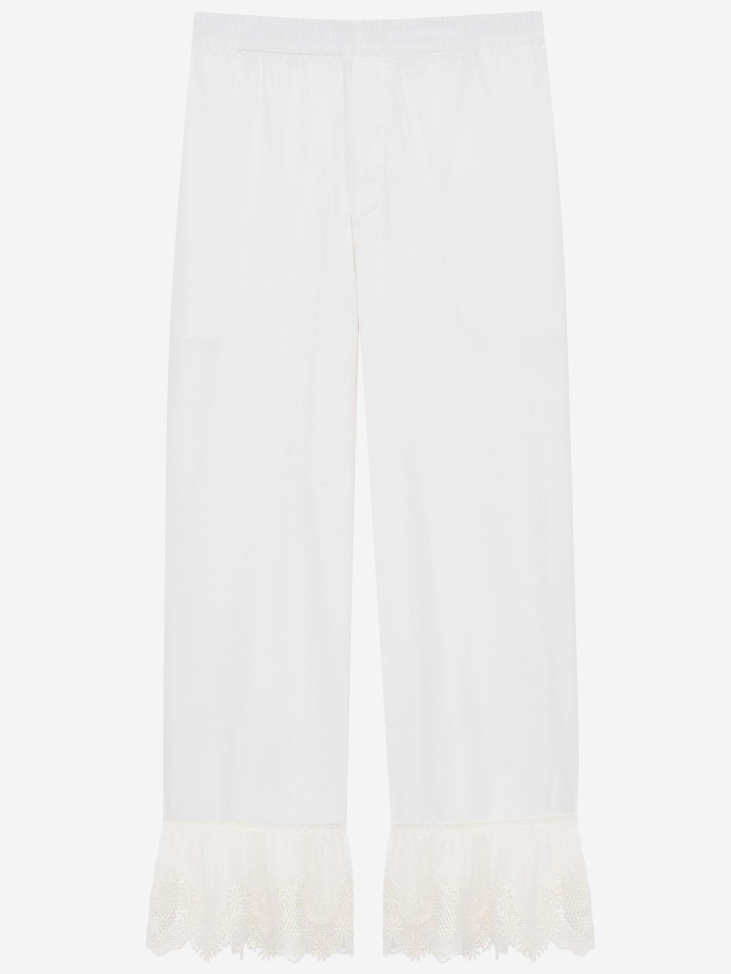 Pantaloni in popeline di cotone 831230 Y227W9601 SAINT LAURENT 