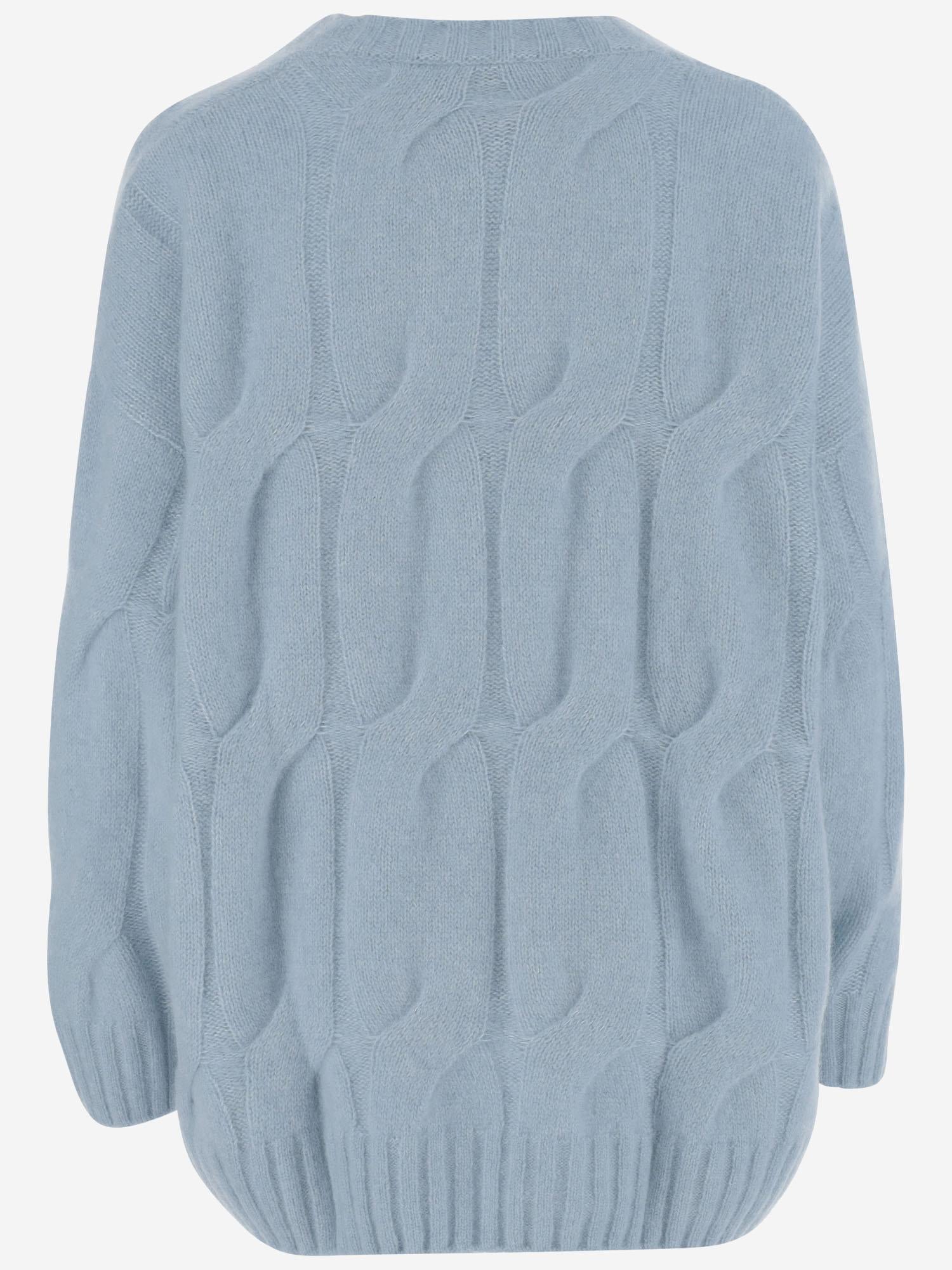 MAGLIONE TRECCIA IN CASHMERE E SETA 25577002 11 ALLUDE 