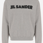 FELPA IN COTONE CON LOGO J54GU0003 J20010052 JIL SANDER 