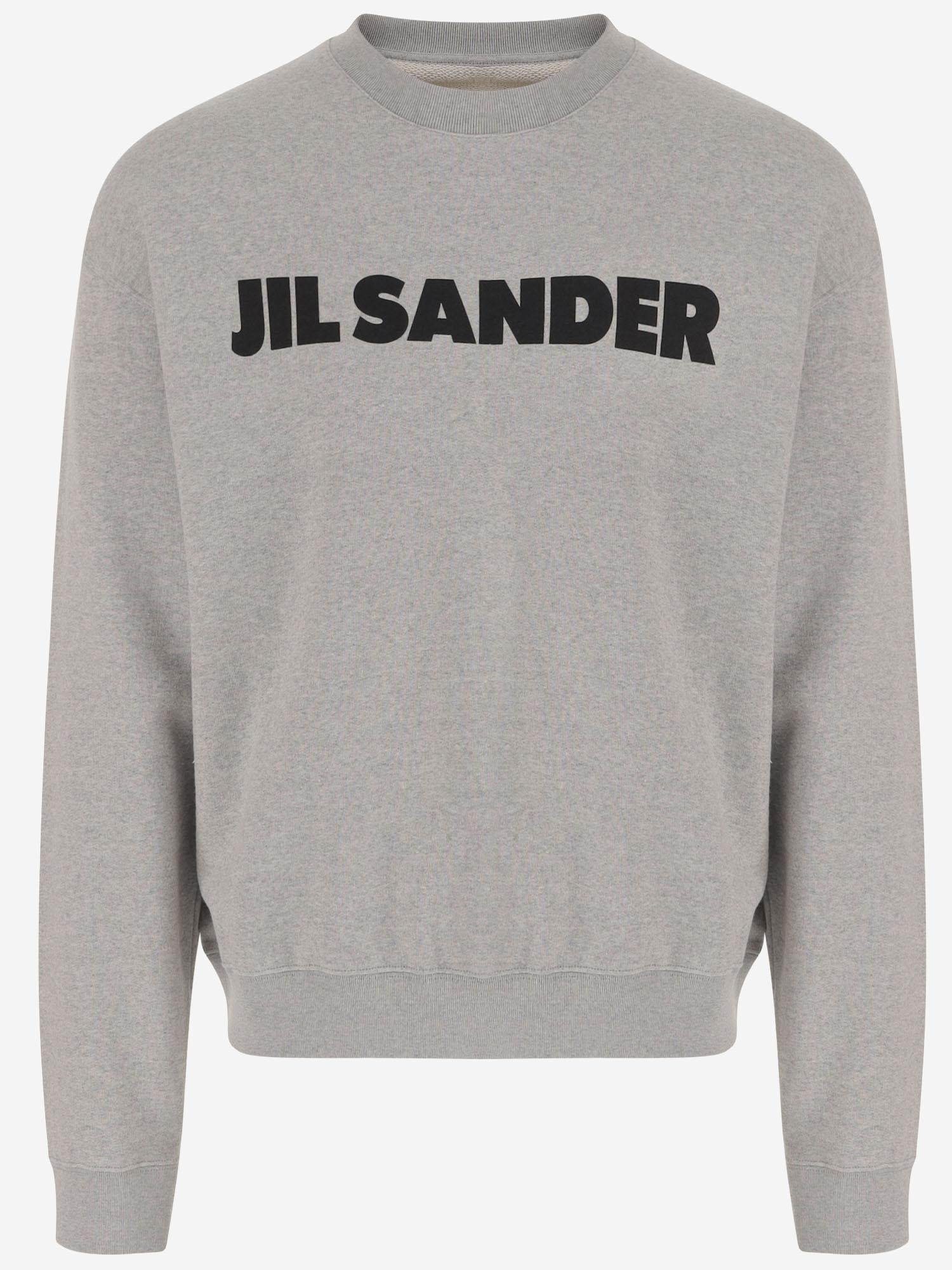 FELPA IN COTONE CON LOGO J54GU0003 J20010052 JIL SANDER 