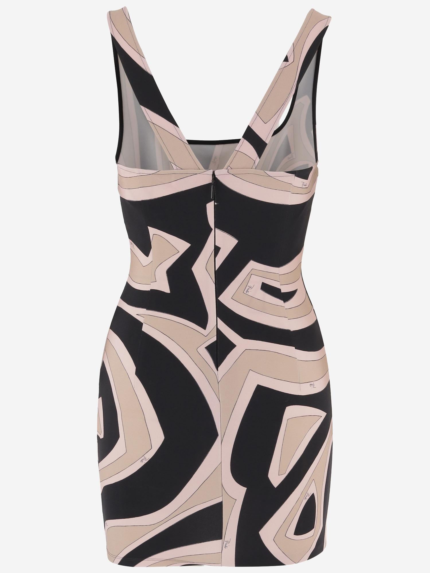 ABITO IN VISCOSA STRETCH CON STAMPA LABIRINTO 6HJG406H746 038 EMILIO PUCCI 