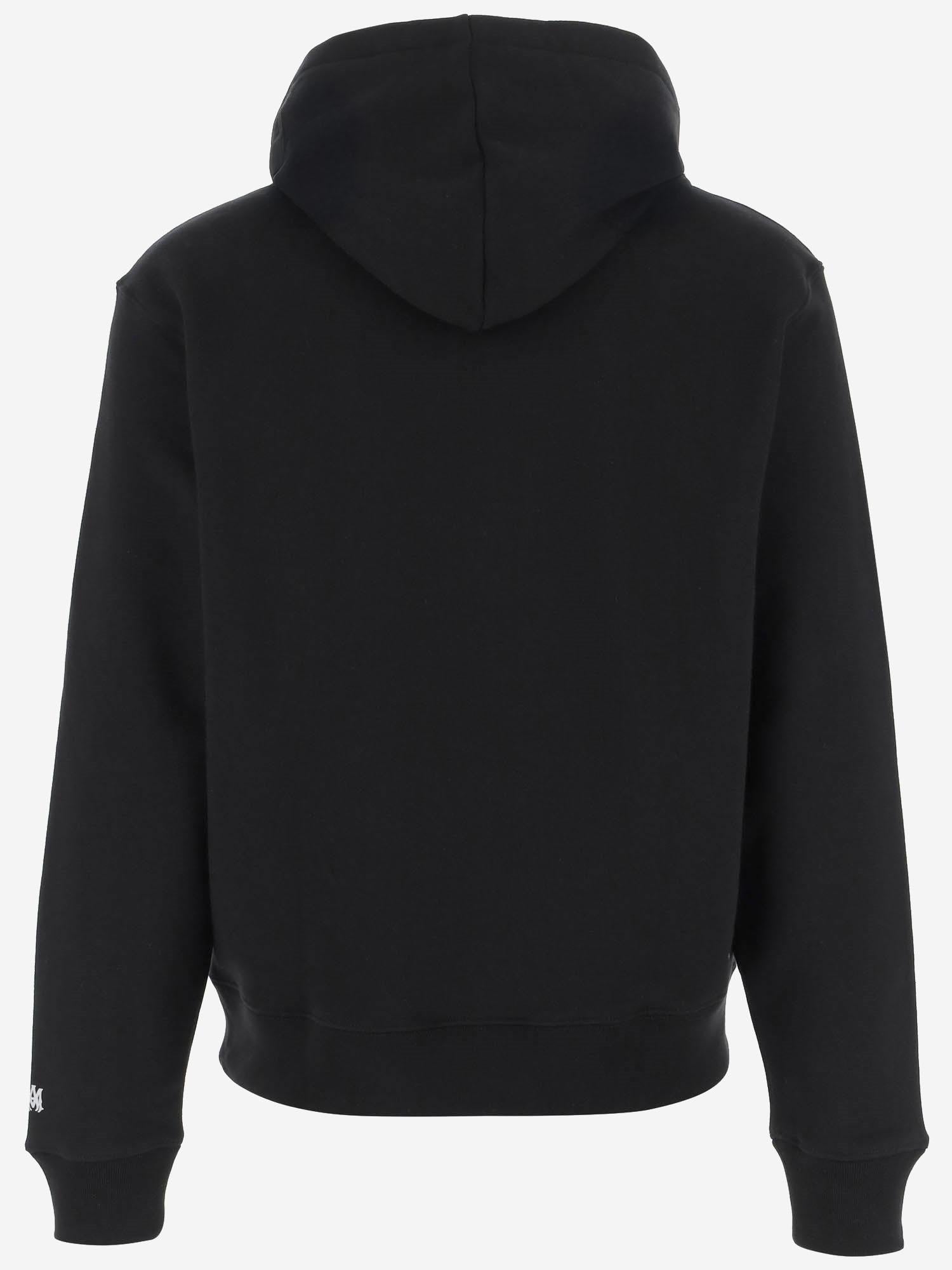 FELPA IN COTONE CON LOGO SFALSATO AMJYHD 1094Black AMIRI 
