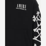 FELPA IN COTONE CON STAMPA E LOGO AKJYHD 1011Black AMIRI KIDS 