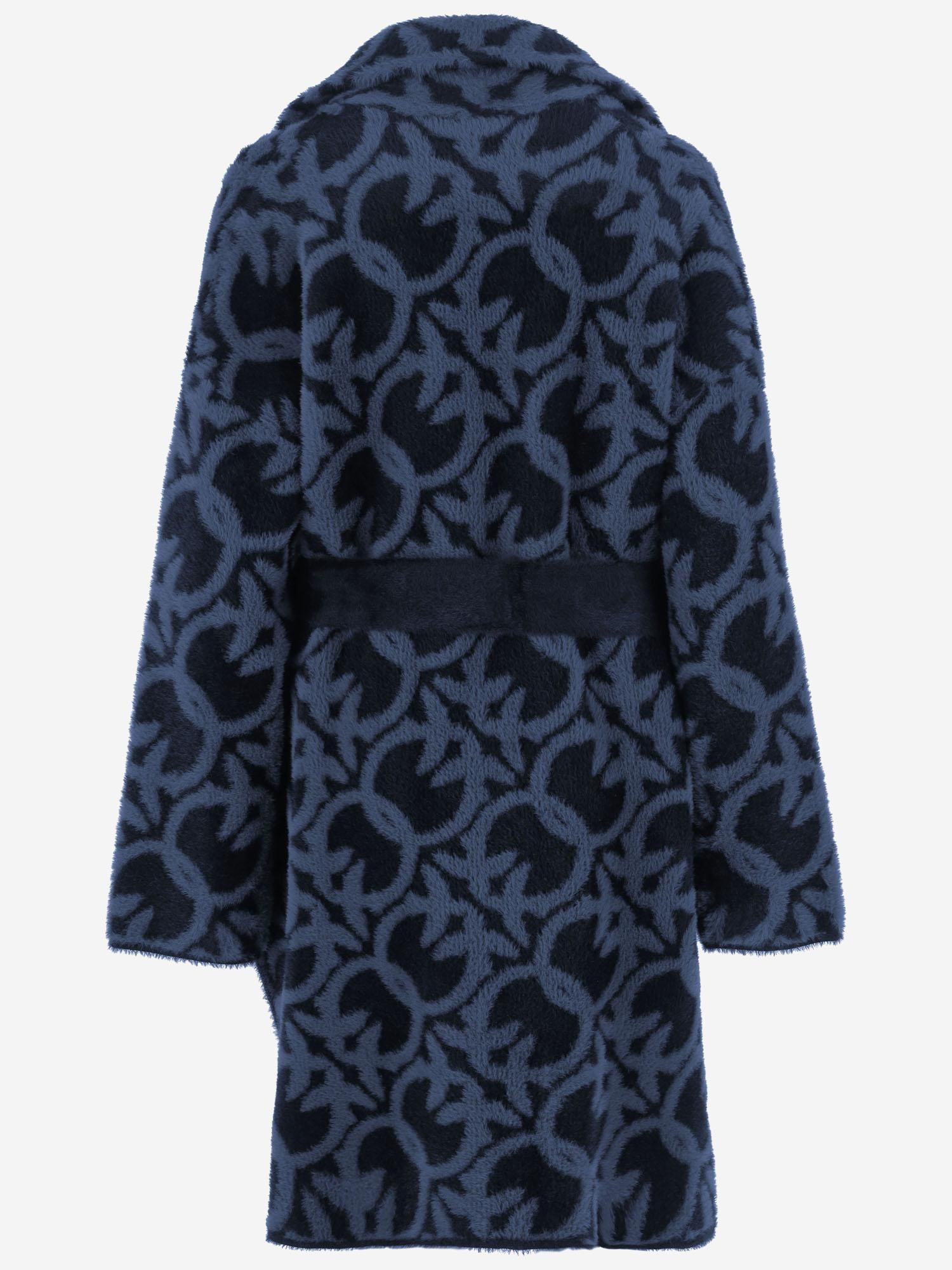 CAPPOTTO IN NYLON CON MOTIVO LOVE BIRDS 105415 A2WYGG1 PINKO 