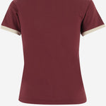 T-shirt in cotone con logo MJNA17 1841F0X61 MIU MIU 